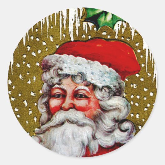 Sticker Rond Père Noël (Devant)