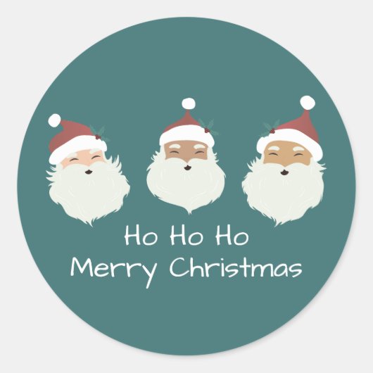 Sticker Rond Père Noël (Devant)