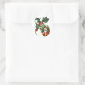 Sticker Rond Père Noël (Sac)