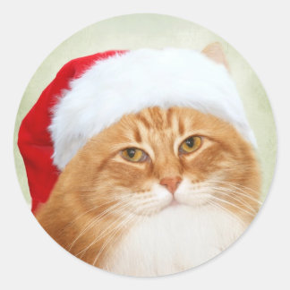 Sticker Rond Père Noël