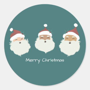 Sticker Rond Père Noël