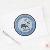 Sticker Rond Père Noël 1er Polar Airlift Sqdn - Subduit (Enveloppe)