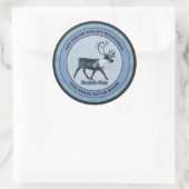 Sticker Rond Père Noël 1er Polar Airlift Sqdn - Subduit (Sac)