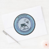 Sticker Rond Père Noël 1er Polar Airlift Sqdn - Subduit (Enveloppe)