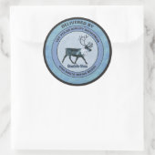 Sticker Rond Père Noël 1er Polar Airlift Sqdn - Subduit (Sac)