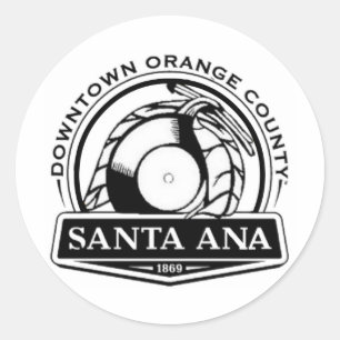 Sticker Rond Père Noël Ana Funk