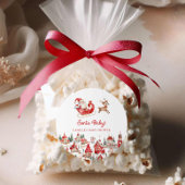 Sticker Rond Père Noël Baby Winter Wonderland Baby shower