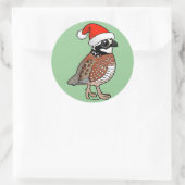 Sticker Rond Père Noël Bobwhite (Sac)