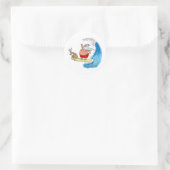 Sticker Rond Père Noël et RuDoLf (Sac)