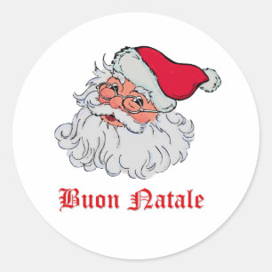 Sticker Rond Père Noël italien #2