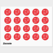 Sticker Rond Père Noël, Je Peux Expliquer... Script (Feuille)
