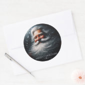 Sticker Rond Père Noël Joyeux Noël (Enveloppe)