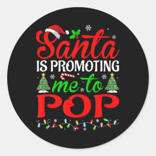 Sticker Rond Père Noël M'Encourage À Pops Festive Noël