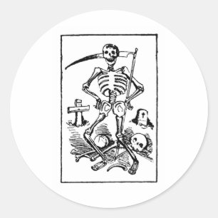 Sticker Rond Père Noël Muerte, les années 1900 tôt mexicaines