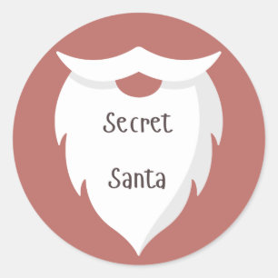 Sticker Rond Père Noël secrète
