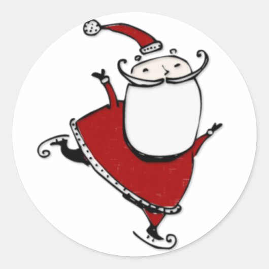 Sticker Rond Père Noël Squad1 (Devant)