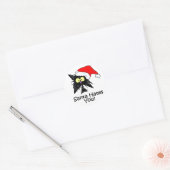 Sticker Rond Père Noël te déteste (Enveloppe)