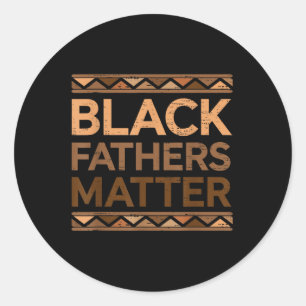 Sticker Rond Pères Noirs Mois de l'Histoire Noire Africain pour
