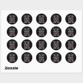 Sticker Rond Perfect Evelyn Pour Nom (Feuille)