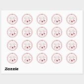 Sticker Rond Perfect Match Matchbox Bridal Shower Envelope Seal (Feuille)