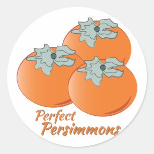Sticker Rond Perfect Persimmons