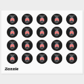 Sticker Rond Perfusiologiste perfusionniste (Feuille)