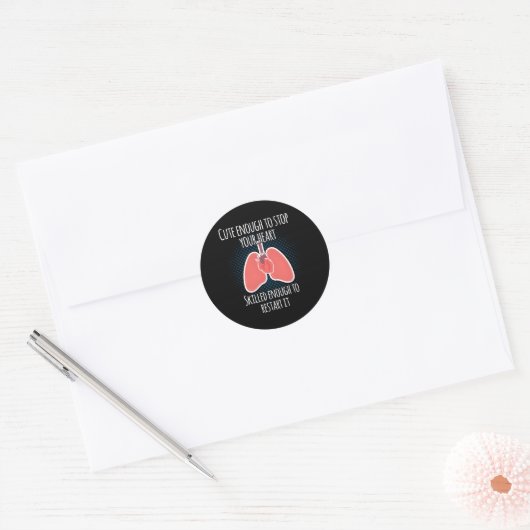 Sticker Rond Perfusiologiste perfusionniste (Enveloppe)