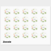 Sticker Rond Période estivale (Feuille)