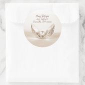 Sticker Rond perle en coquillage (Sac)