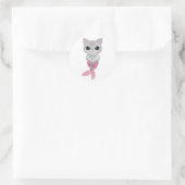 Sticker Rond Perle rose Purrmaid (Sac)