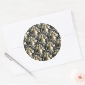 Sticker Rond Perles dorées (Enveloppe)