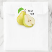 Sticker Rond Perles jaunes coupées (Sac)