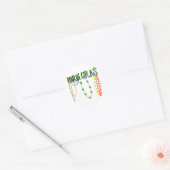 Sticker Rond Perles Mardi Gras (Enveloppe)