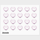 Sticker Rond perles roses (Feuille)