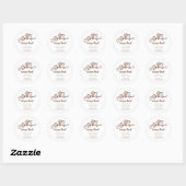 Sticker Rond Perles uniques Whimsical sur une perle de chaîne m (Feuille)
