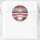 Sticker Rond Pérou Autriche Arbre (Sac)