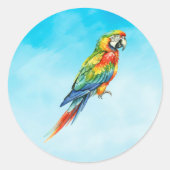 Sticker Rond Perroquet (Devant)