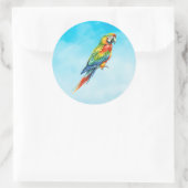 Sticker Rond Perroquet (Sac)