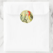 Sticker Rond Perruques vintages - monogrammed (Sac)