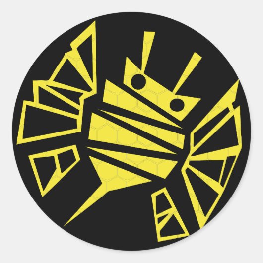 Sticker Rond perséphone bee-peb (Devant)