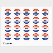 Sticker Rond Personal Vote 2026 Midterm Election Campaign (Feuille)