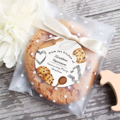 Sticker Rond Personalize Homemade Cookie Baking Theme
