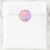 Sticker Rond Personalized Cupcake Homemade Made With Love (Sac)