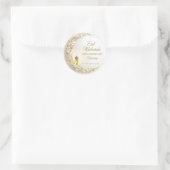 Sticker Rond Personalized Eid Mubarak Muslim modern  (Sac)