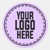 Sticker Rond Personalized Logo Business Branding Packaging (Devant)