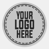 Sticker Rond Personalized Logo Business Branding Packaging (Devant)