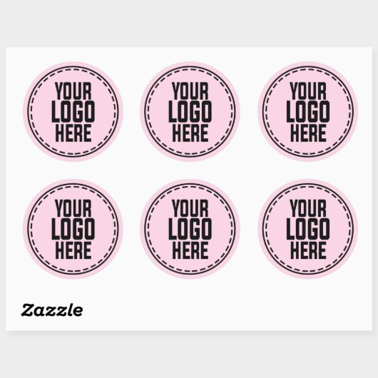 Sticker Rond Personalized Logo Business Branding Packaging (Feuille)