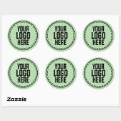 Sticker Rond Personalized Logo Business Branding Packaging (Feuille)
