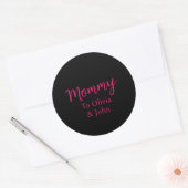 Sticker Rond Personalized Mommy  (Enveloppe)