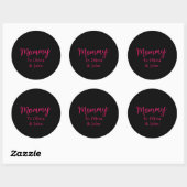 Sticker Rond Personalized Mommy  (Feuille)